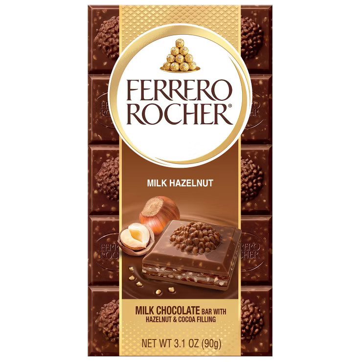 Ferrero Rocher Milk Chocolate Hazelnut Bar - 3.1oz | Target