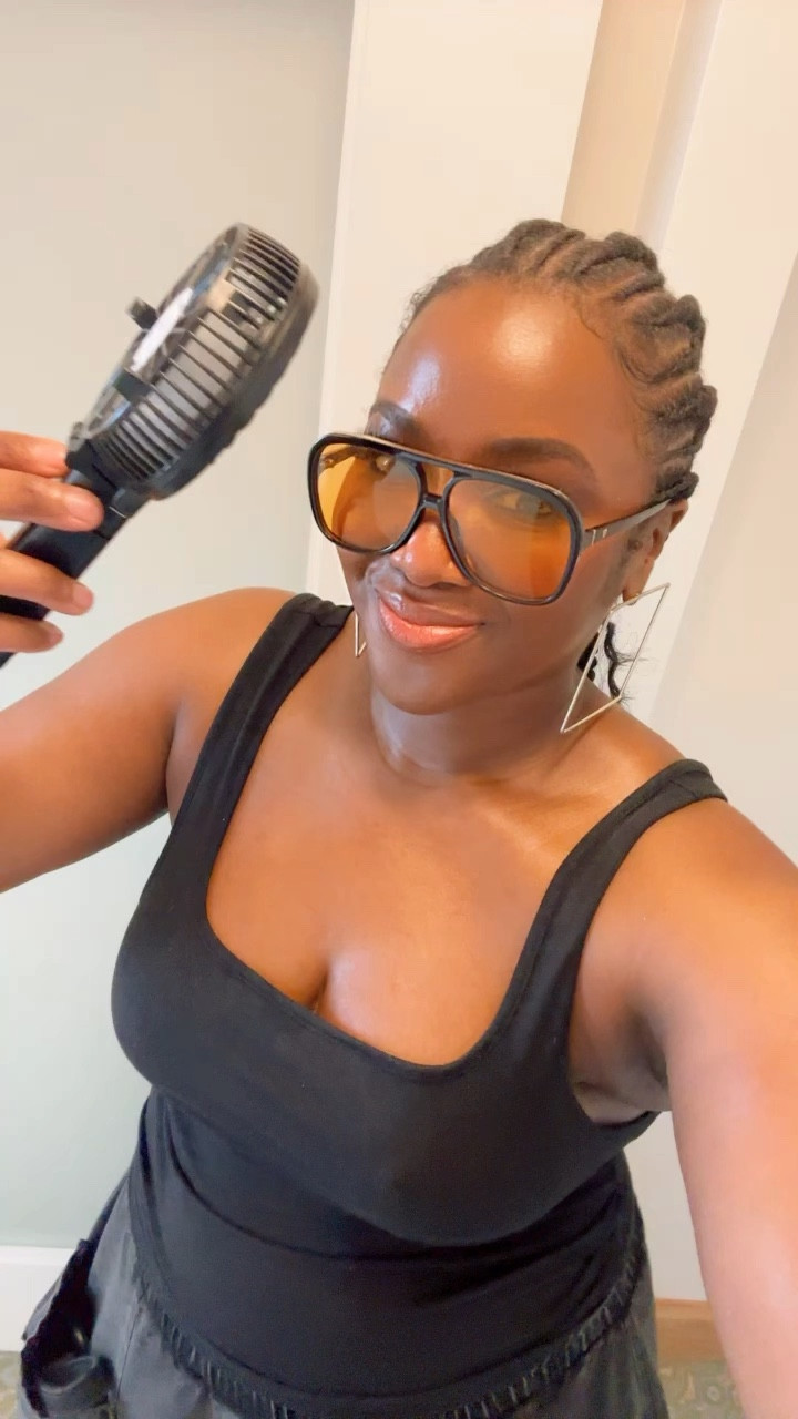 My fave accessory for this hot
NOLA streets! You gotta getchu a portable USB-powered fan

#LTKcurves #LTKSeasonal