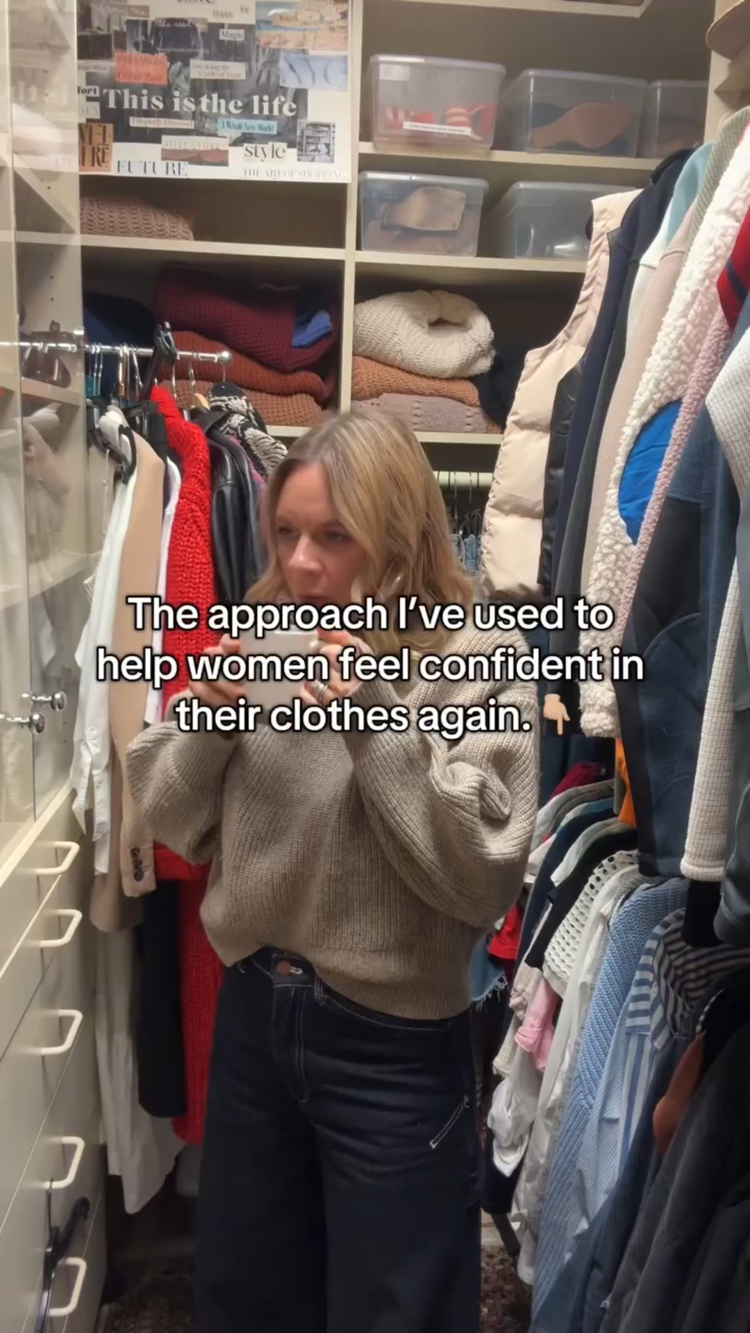 Confidence doesn’t magically appear when you buy more clothes — it grows when you finally understand what works for you. 

The approach I use with my clients is simple, but powerful: 

✨ Start with their real life. Not the fantasy version — the actual day-to-day their wardrobe needs to support. 

✨ Teach fit and proportion. Once you know how pieces should sit on your body, everything gets easier. 

✨ Build around elevated basics. The right foundations create endless outfits. 

✨ Add pieces that reflect their personality. Style should feel like them, not a rule book. 

✨ Create clarity, not overwhelm. When everything works together, confidence follows. 

Because most women aren’t lacking style — they’re lacking guidance. And once they have it, they start to see themselves differently… in the best way. 

If you want to feel confident in your clothes again, our team would love to support you.✨