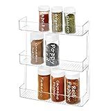 iDesign Linus Plastic Wall Mount Spice Organizer Rack for Spices, Tea, Sauces, and Baking Supplies i | Amazon (US)