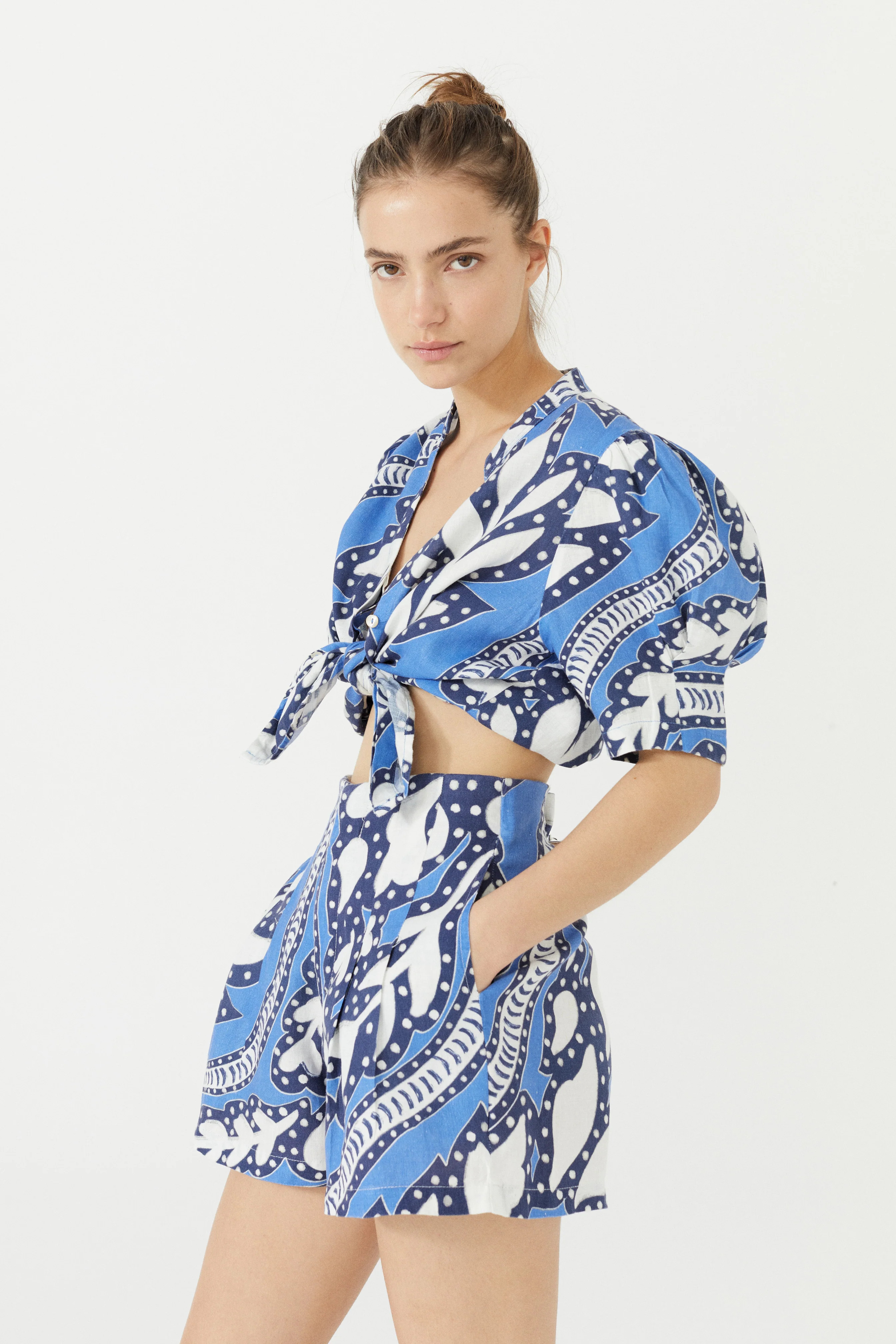 Frida Linen Short - Mykonos XL / MYKONOS | Lanhtropy
