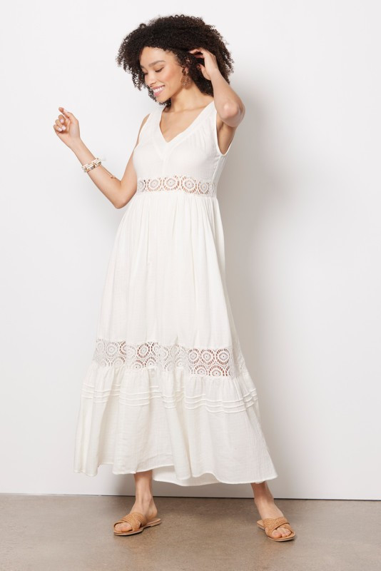 SANCTUARY Lace Maxi Dress | EVEREVE | Evereve