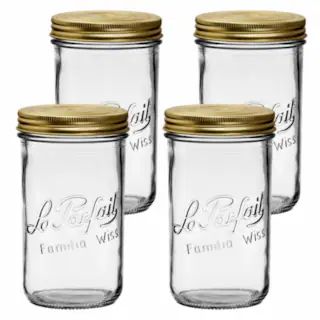 Le Parfait Familia Wiss Terrine - French Glass Mason Jar With 2 Piece Lid For Canning Storage | Kroger