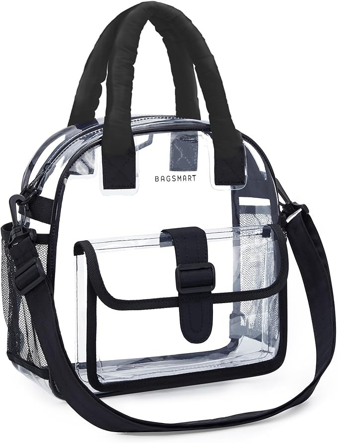 BAGSMART Clear Bag for Stadium Events 12 x 6 x12, Clear Crossbody Bag Tote Bag for Women for Trav... | Amazon (US)