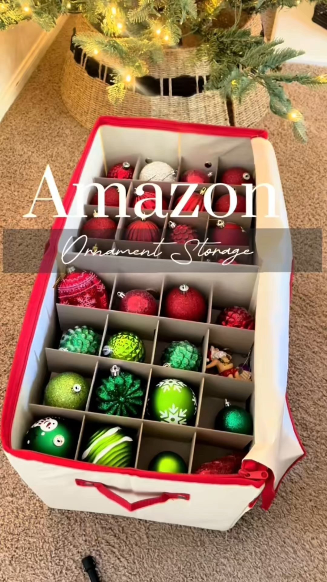 Hola bebes! My Favorite Ornament Organizer! 

It’s that time again to get organized and put Christmas away.  This organizer is my go to! Still one of my favorite year after year. Reason why I love it: 

-it’s adjustable holds small and larger ornaments 
- easy to store and fold down 
-has easy lift handles 
-comes with label 
-side pockets for extra storage 
-easy to use and assemble 
-comes with extra dividers 
 

#LTKSaleAlert #LTKSeasonal #LTKHome