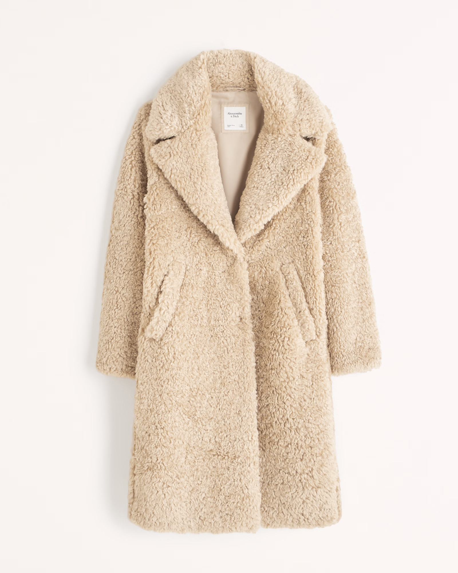 Women's A&F Teddy Long Coat | Women's 30% Off Select Styles | Abercrombie.com | Abercrombie & Fitch (US)