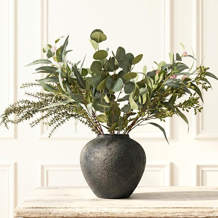Large Eucalyptus Centerpieces for Table Decor, Long Artificial Greenery Stems Arrangement, Real T... | Amazon (US)