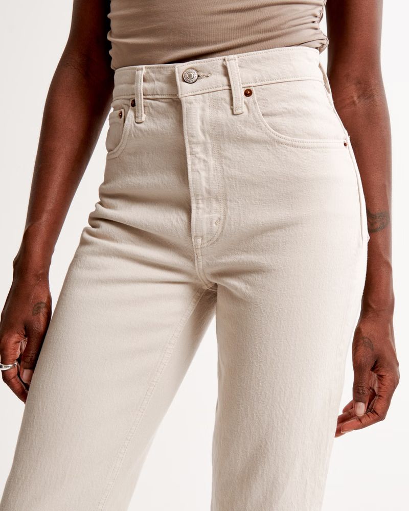 Women's Ultra High Rise 90s Straight Jean | Women's Bottoms | Abercrombie.com | Abercrombie & Fitch (US)