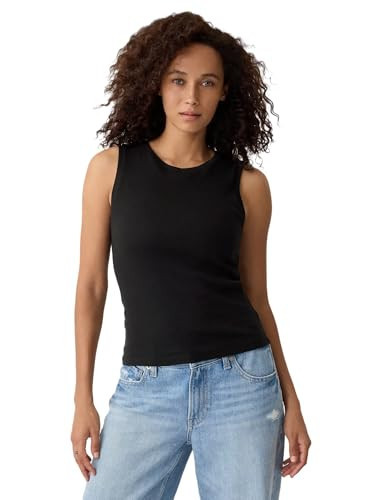 GAP Womens Sleeveless Knit Top True Black S | Amazon (US)