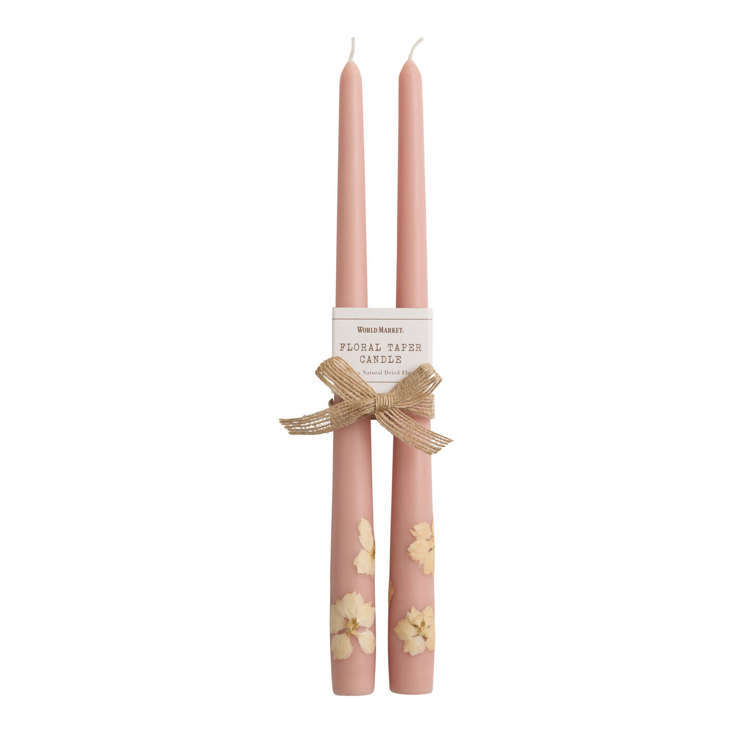 Botanical Pastel Taper Candle 2 Pack | World Market