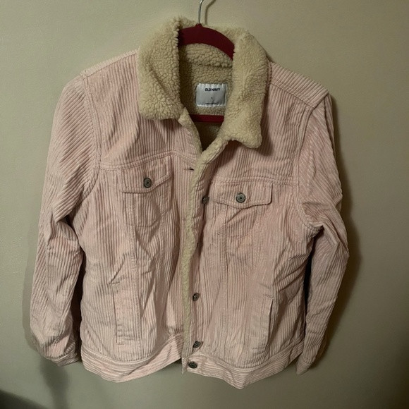 Pink Corduroy Jacket with Sherpa Lining | Poshmark