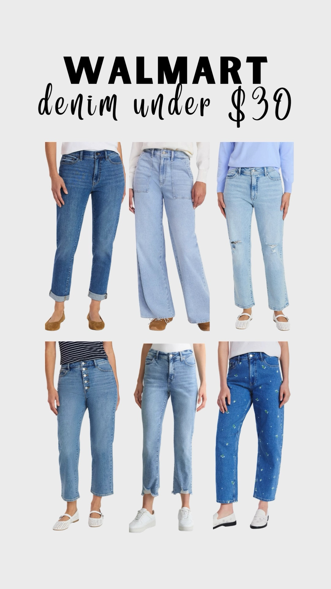 Walmart denim new arrivals all under $30 👖✨

#LTKmomlife #LTKgrwm #LTKootd