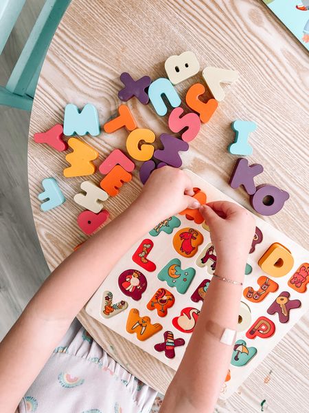 Preschool Homeschool. Alphabet puzzle. Cute wooden toys for kids. Target kids activity finds. Montessori learning 

#LTKfamily #LTKkids #LTKBacktoSchool