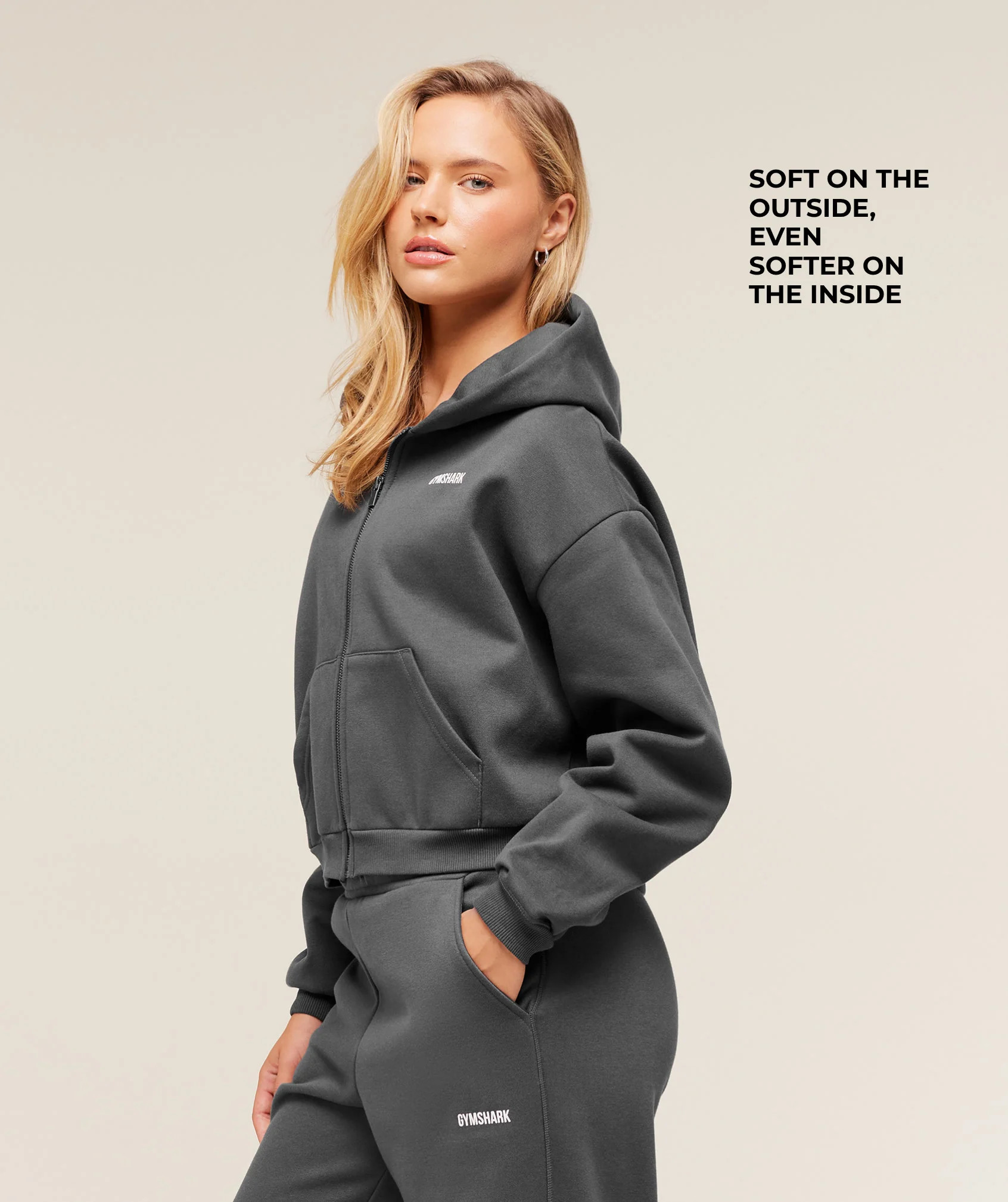 Cosy Luxe Zip Through Hoodie | Gymshark US