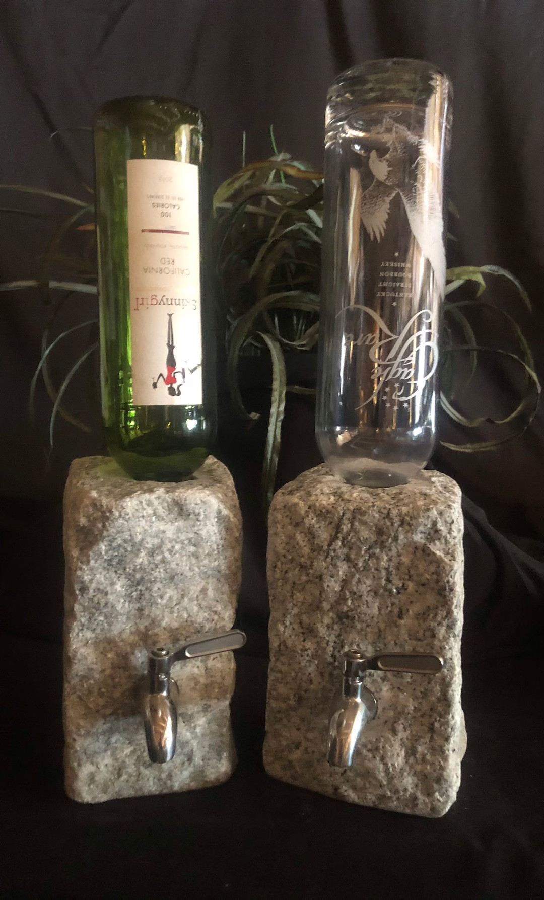 Stone Liquor and Wine Dispenser...... Stainless Steel Handle - Etsy | Etsy (US)