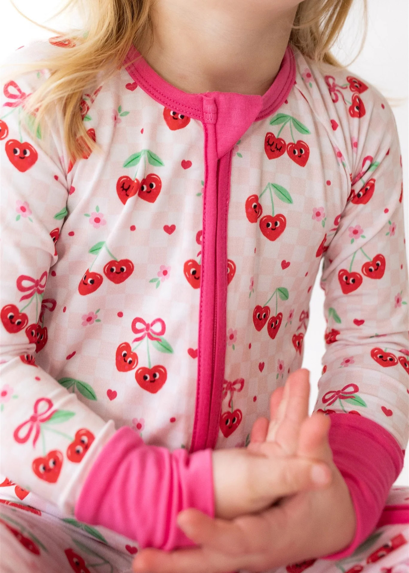 Cherry Hearts Zippy | Tiny Jams