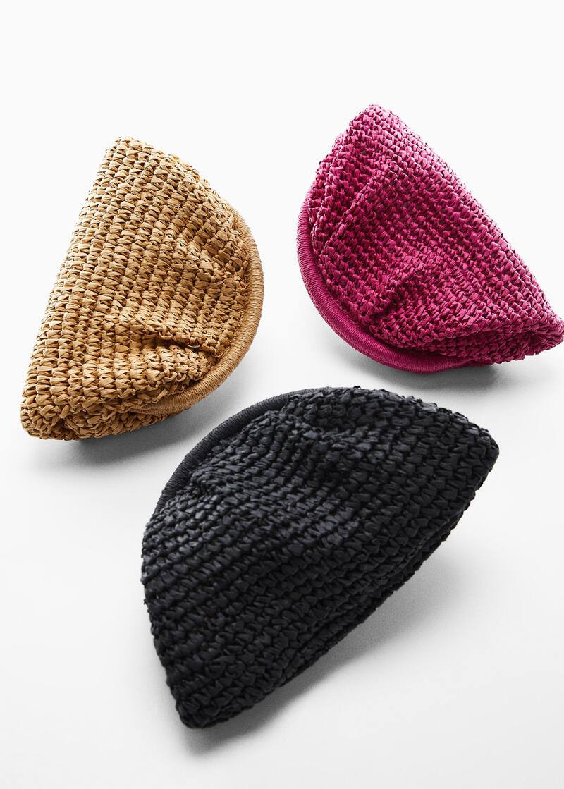 Natural fiber handbag -  Women | Mango USA | MANGO (US)