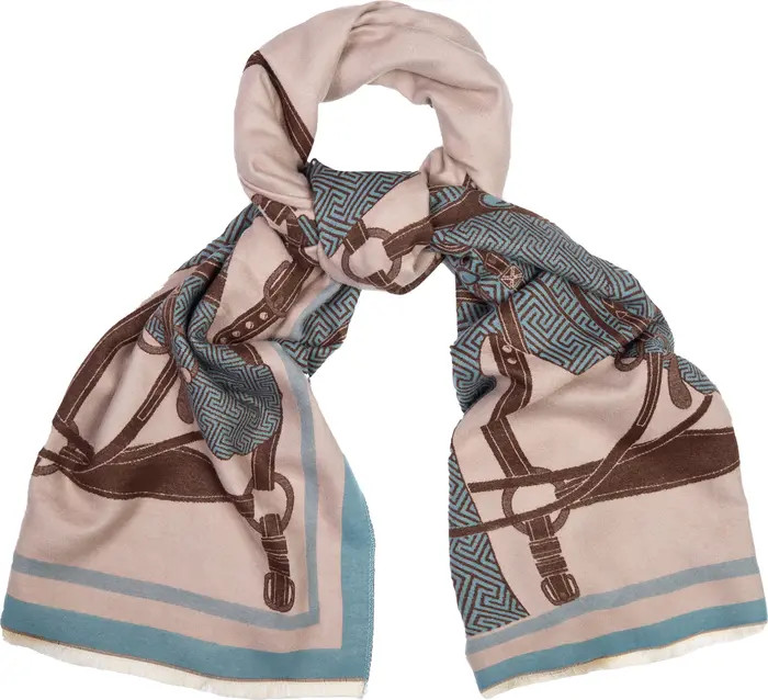 Horse Lover Reversible Print Scarf | Nordstrom Rack