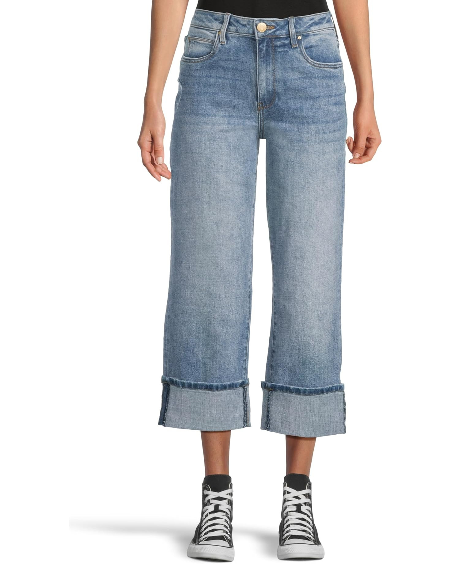 Petite Sienna High Rise Straight Leg-roll Up 5" | Zappos