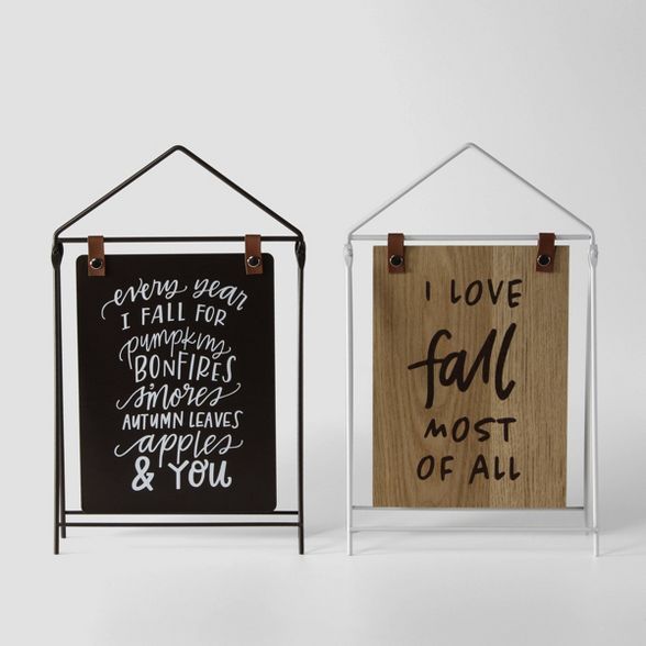 2ct Mini Harvest Reversible Signs - Bullseye's Playground™ | Target