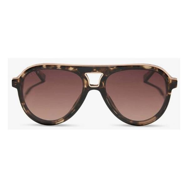 Women's DIFF EYEWEAR Tosca III Polarized Sunglasses Espresso Tortoise/Brown Gradient Polarized | Scheels Sports