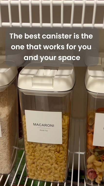 The best canister is the one that works for you and your space. Before choosing pantry containers, think about what matters most. Do you want something beautiful enough to leave out on the counter? Easy for kids to use? Stackable? Lightweight? Shatter resistant? Glass or plastic? Different needs call for different solutions.

#LTKfoodie #LTKHome #LTKmomlife