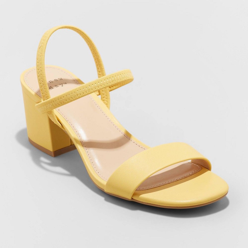 Women's Eloise Heels - A New Day Yellow 11 | Target