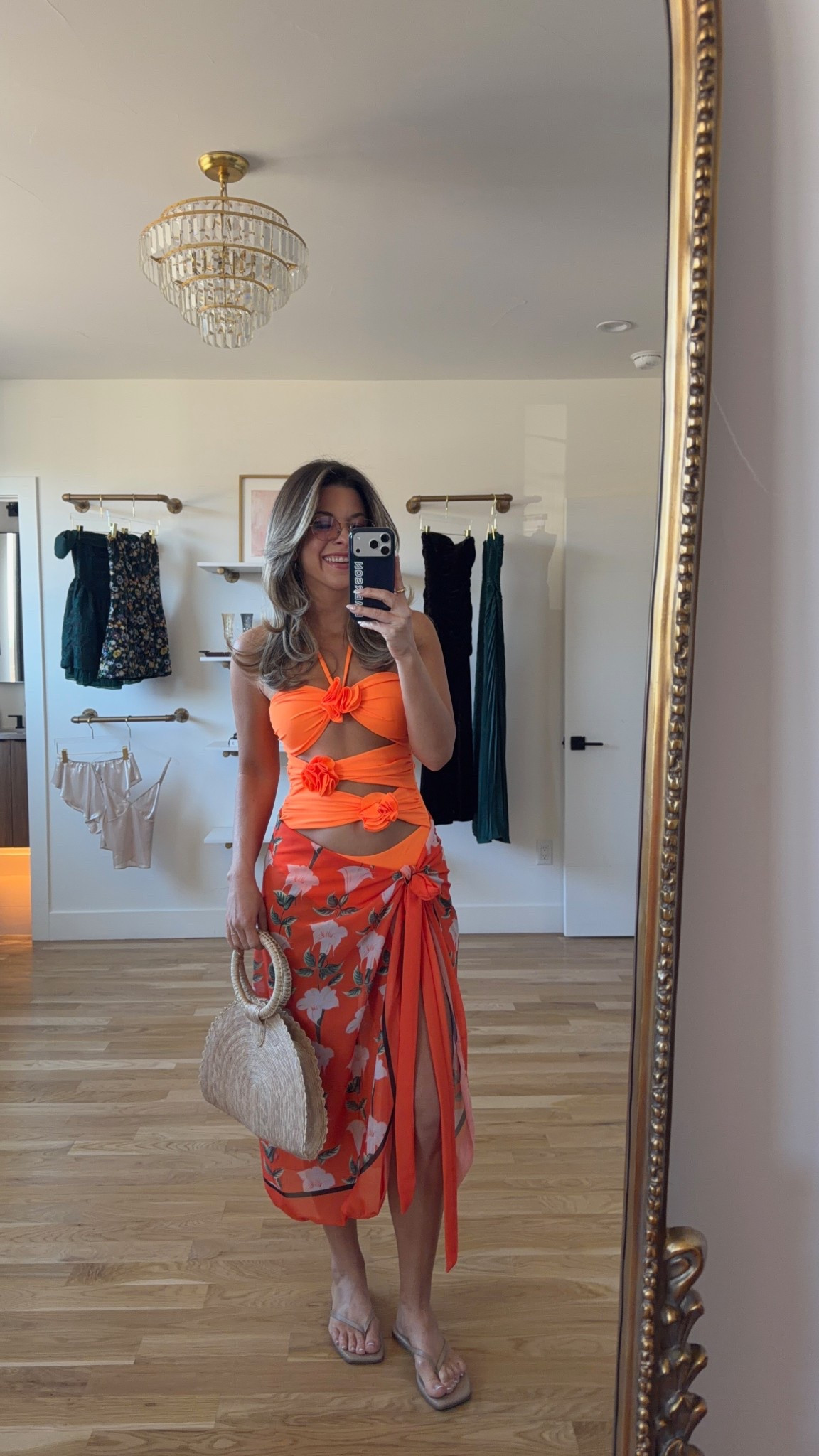 Amazon summer vacation destination orange floral one piece swim look with sarong 

Electric picks code: emerson20

Wearing my usual smalls/2 

Swimwear
Coverup
Summer dress
Date night
Resortwear
Vacation
Beach day

#LTKSeasonal #LTKTravel #LTKootd