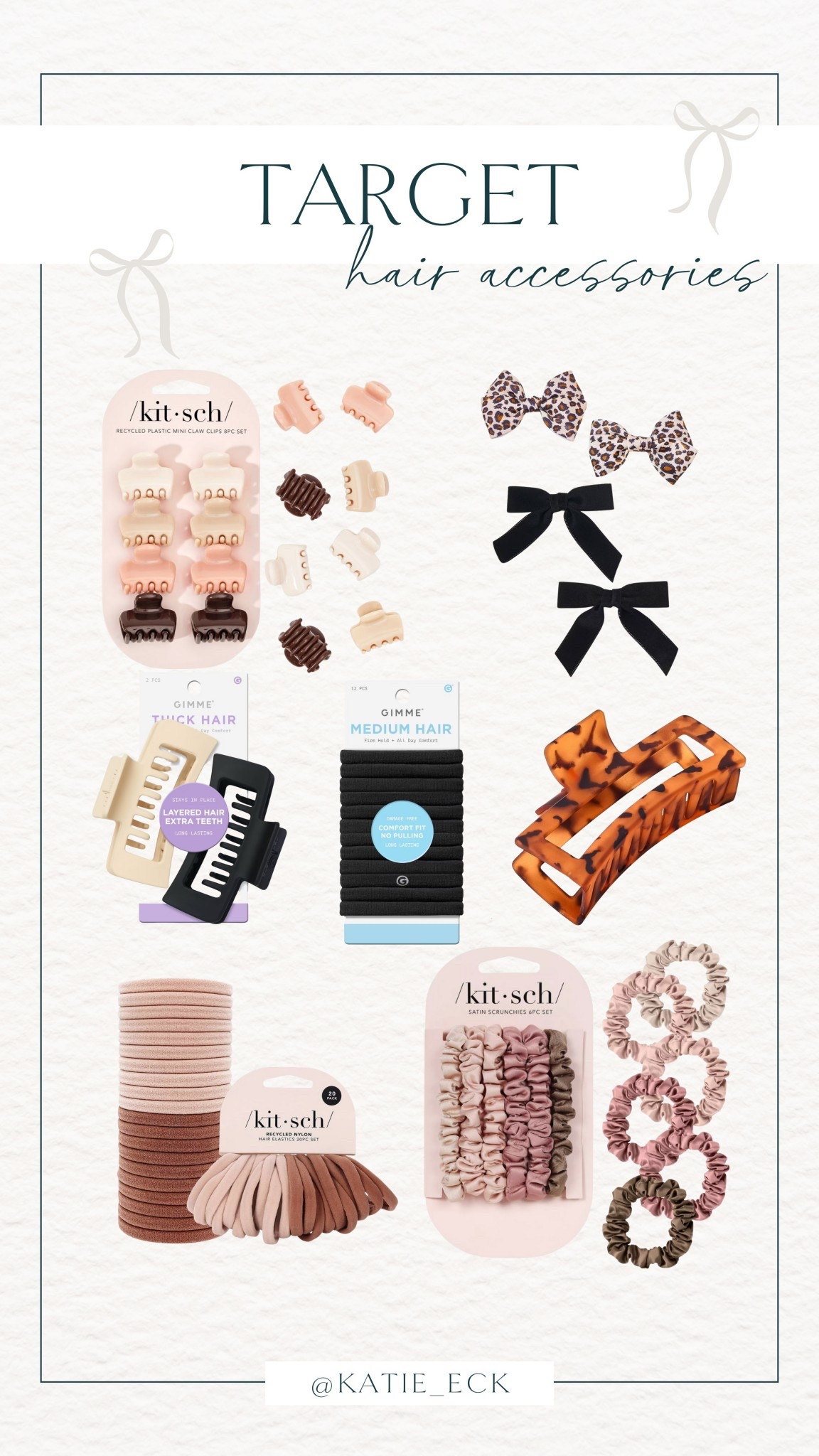 Target hair accessories ❤️

Gift guide for her // gift guide for teens // gift guide for girls // Christmas present ideas // stocking stuffers // kitsch scrunchies // kitsch mini clips // Target cat & jack bow clip set // gimme beauty clips // favorite hair accessories 

#LTKGiftGuide #LTKBeauty #LTKSaleAlert