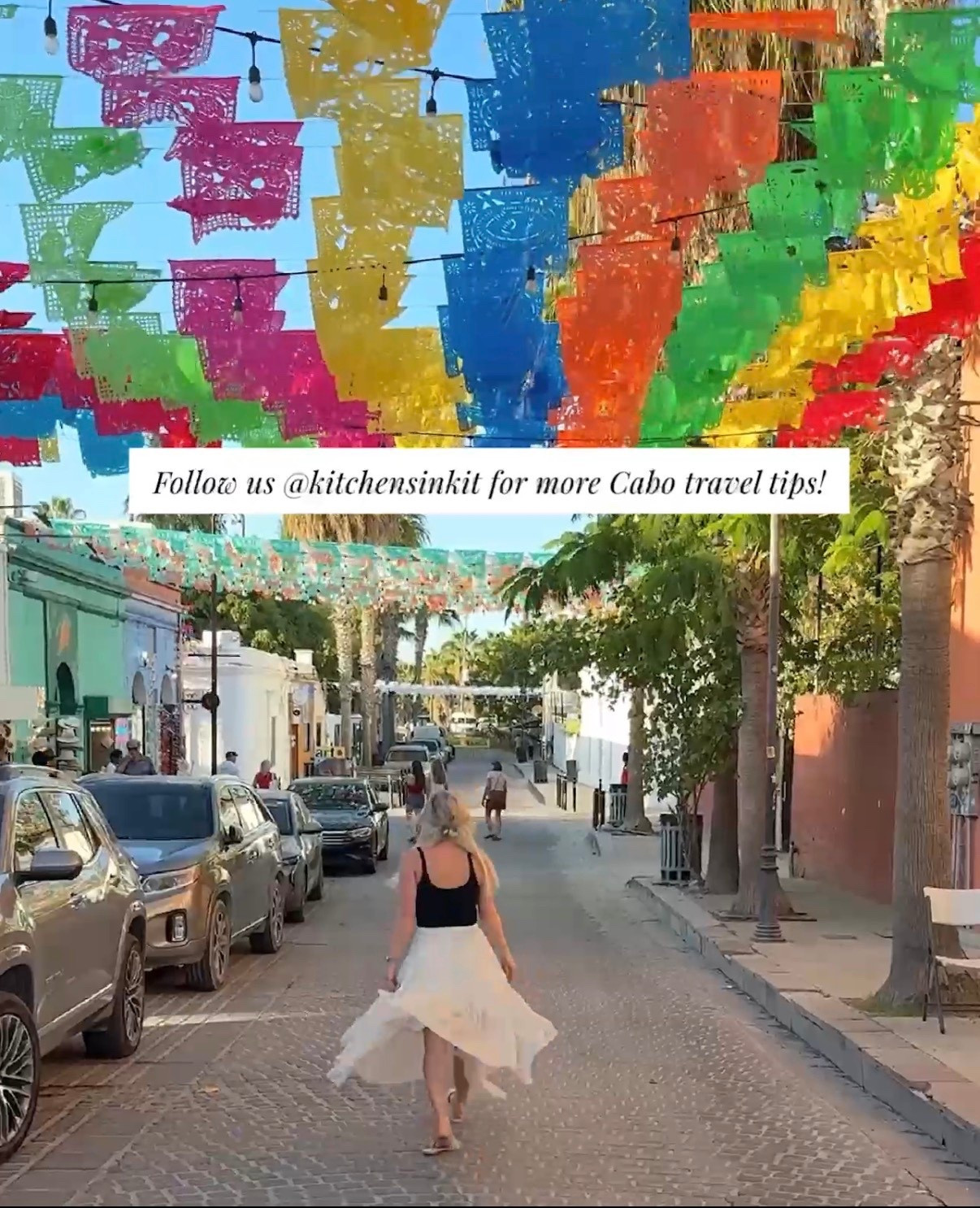 What to wear to Cabo’s Thursday Night Art Walk 🇲🇽✨

San José del Cabo’s Gallery District comes alive every Thursday night — colorful papel picado overhead, cobblestone streets, live music, art galleries, and dinner reservations after.

For this night out, I wore an easy black crop tank with a flowy neutral midi skirt & comfy slide sandals — polished but breathable for warm Cabo evenings.

My husband kept it classic with a black polo, tailored light blue shorts & neutral sandals — perfect for a casual but elevated vacation look.

Saving this for your Cabo trip!

⸻

Cabo outfit ideas, Cabo vacation outfits, what to wear in Cabo, Cabo art walk outfit, San Jose del Cabo outfit, Mexico vacation outfits, resort wear women, neutral vacation outfit, black crop tank outfit, midi skirt summer outfit, flowy skirt vacation outfit, summer night outfit warm weather, vacation date night outfit, cobblestone street outfit, chic travel outfit, travel couple outfits, men’s resort wear outfit, men’s summer vacation outfit, polo and shorts outfit men, light blue shorts outfit men, casual luxury vacation outfit, Cabo travel style, Thursday night art walk Cabo, San Jose del Cabo gallery district outfit, Mexico travel style inspiration

#LTKMens #LTKTravel
