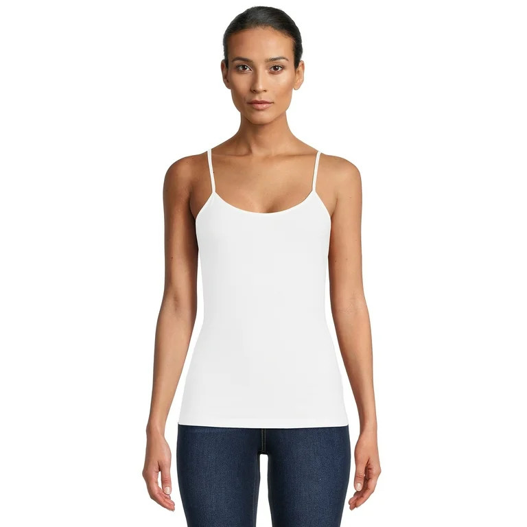 Time and Tru Women's Cami with Adjustable Straps, Sizes XS-XXXL - Walmart.com | Walmart (US)