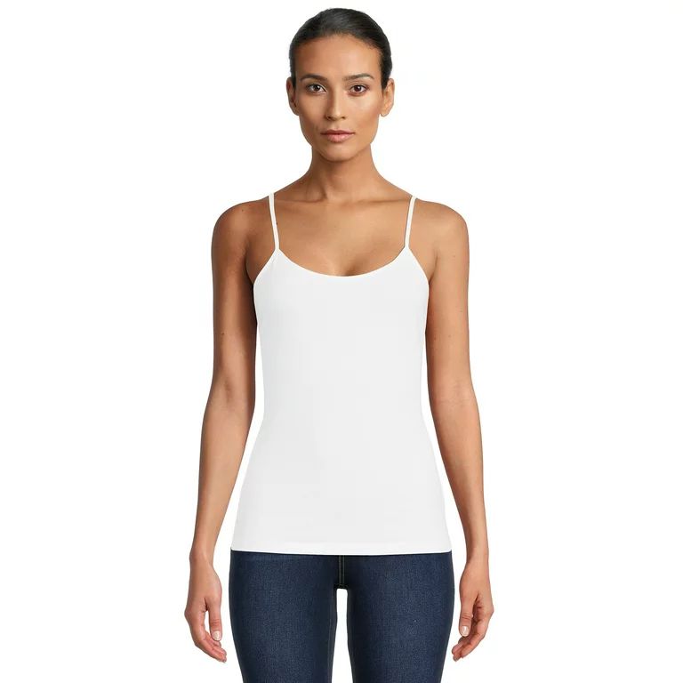 Time and Tru Women’s Adjustable Strap Cami | Walmart (US)