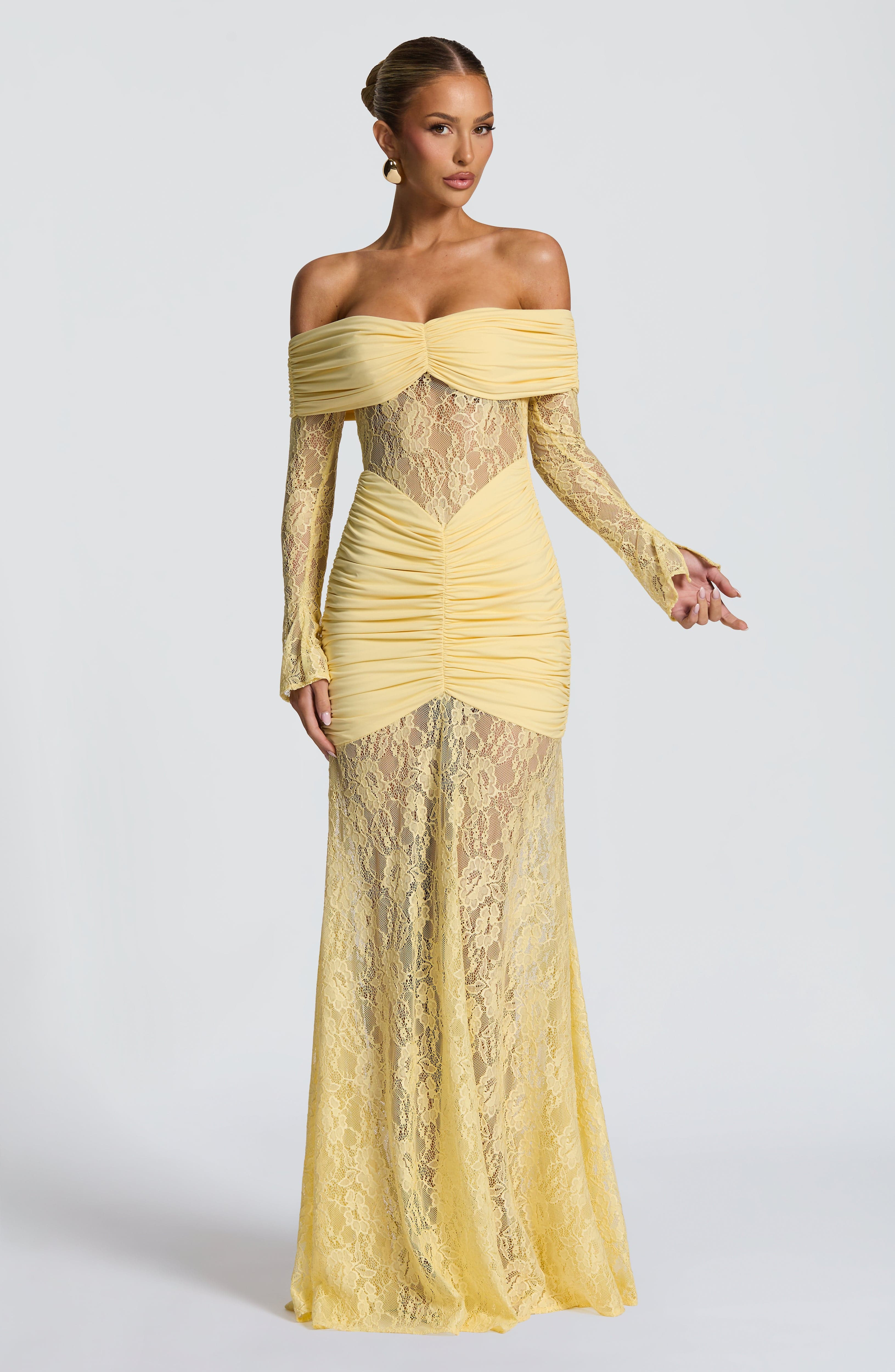 Sauline Maxi Dress - Lemon | Babyboo (global)