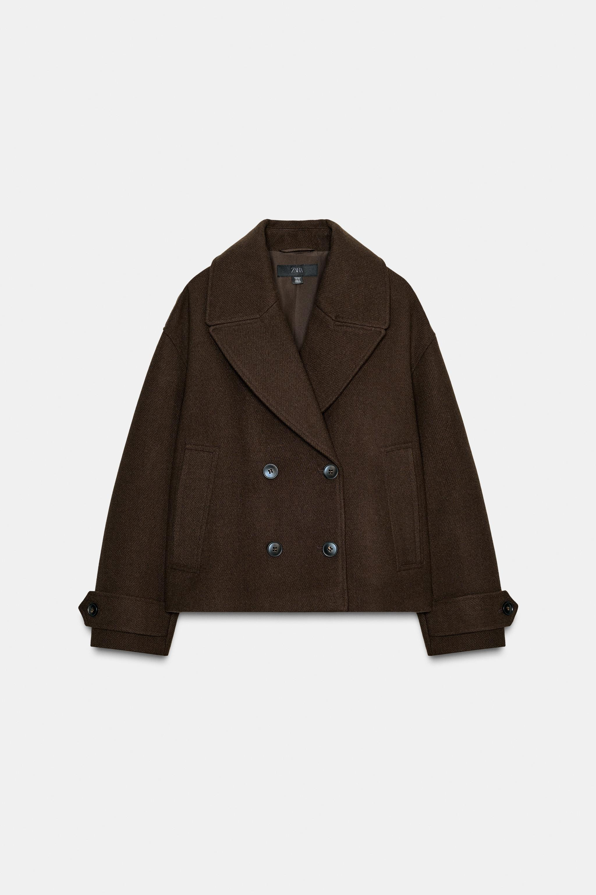 DOUBLE-BREASTED SHORT COAT | Zara UK