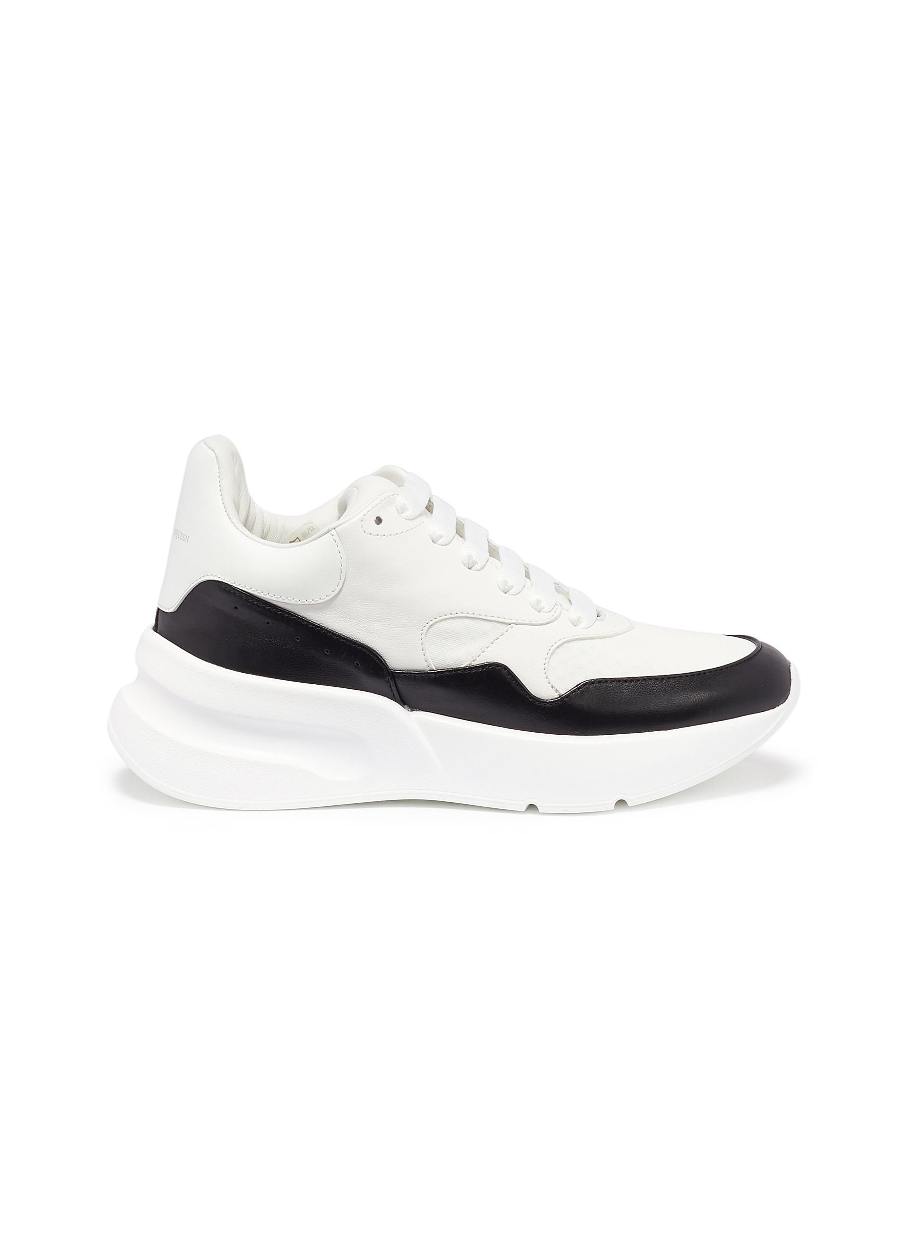 Chunky outsole leather sneakers | Lane Crawford (US)