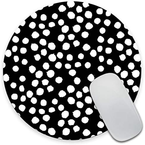 Amcove Black and White Polka Dot Mouse Pad, Polka Dot Print, Dot Pattern, Gift for Her, Cute Mous... | Amazon (US)