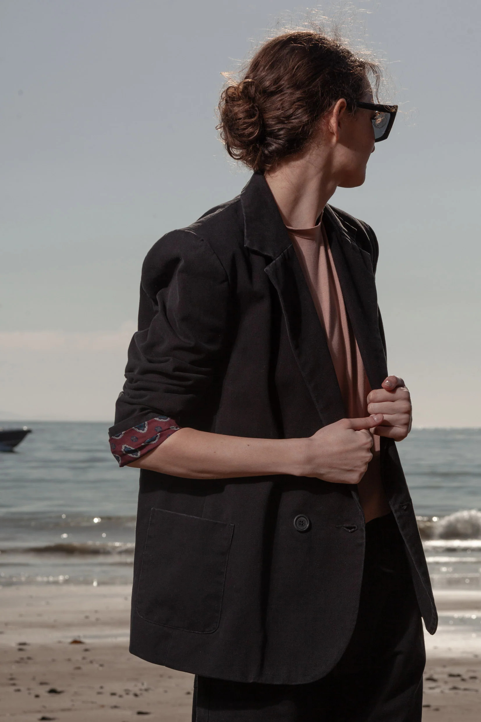 Neil Blazer - Black Denim 10 | Heidi Merrick