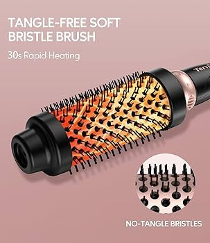 Terviiix 3 in 1 Thermal Brush Set, Ceramic Curling Wand, Fast Heating Hot Brush, 3 Interchangeabl... | Amazon (US)