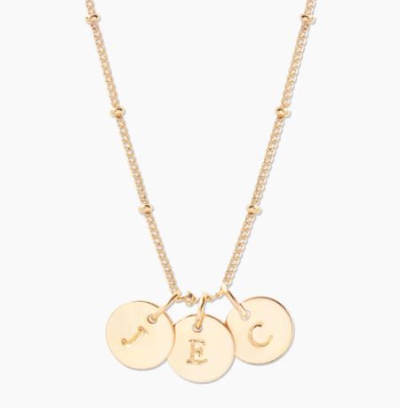 Mother’s Day gift idea! This 3 initial pendant necklace is about the only thing on my wishlist this year!