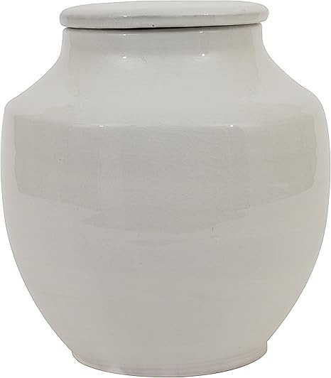 Creative Co-op Small White Terracotta Cachepot | Amazon (CA)