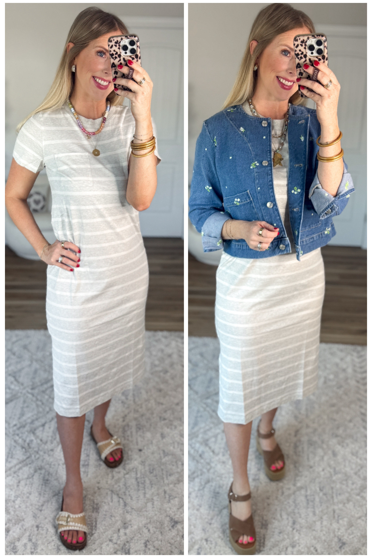 2 ways to style this striped t-shirt dress from Walmart! 

#LTKootd #LTKmomlife #LTKWorkwear