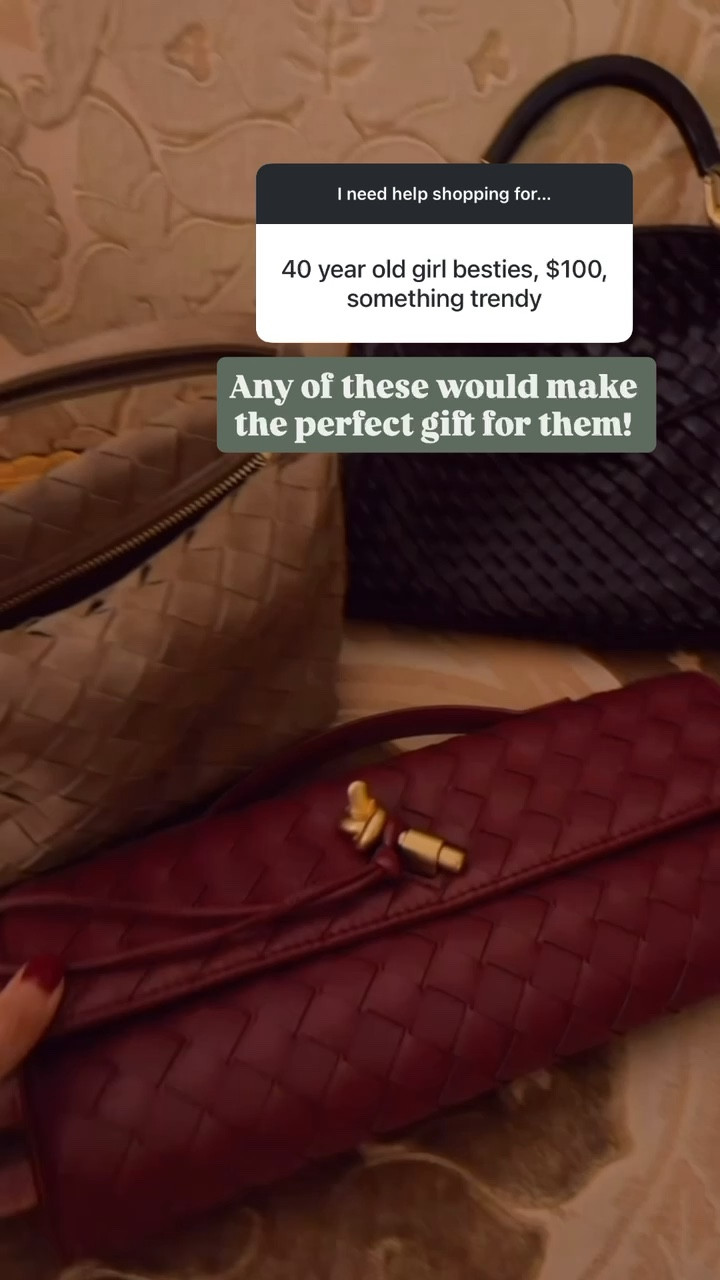 I have been loving all of these woven purses/clutch, and they are actually all from Amazon! These would be fun to gift your friends!

Loverly Grey, Amazon, purse, woven clutch, designer look alike, suede purse, black purse, burgundy clutch, friend gift ideas 

#LTKGiftGuide