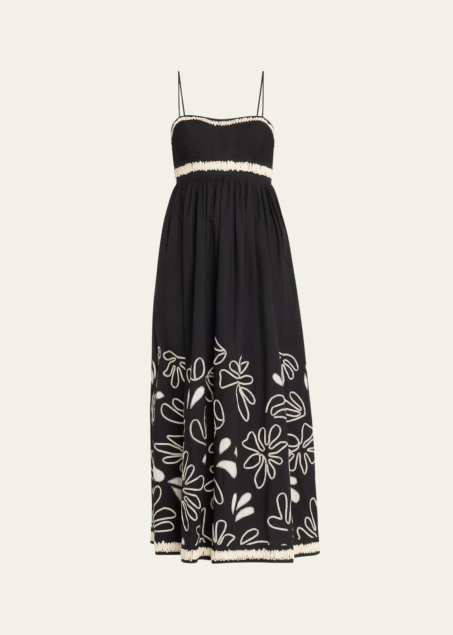 Ulla Johnson Hollis Embroidered Cotton Maxi Dress | Bergdorf Goodman