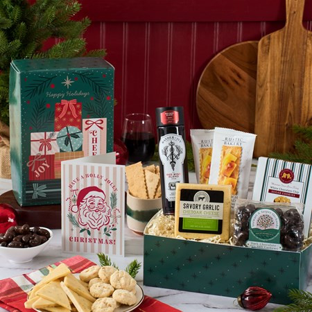 Red Wine and Cheese Gift Box | GourmetGiftBaskets.com
