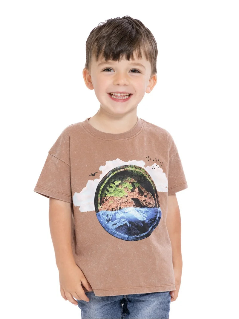 Jurassic Toddler Short Sleeve Crewneck Tee, Sizes 12M-5T - Walmart.com | Walmart (US)
