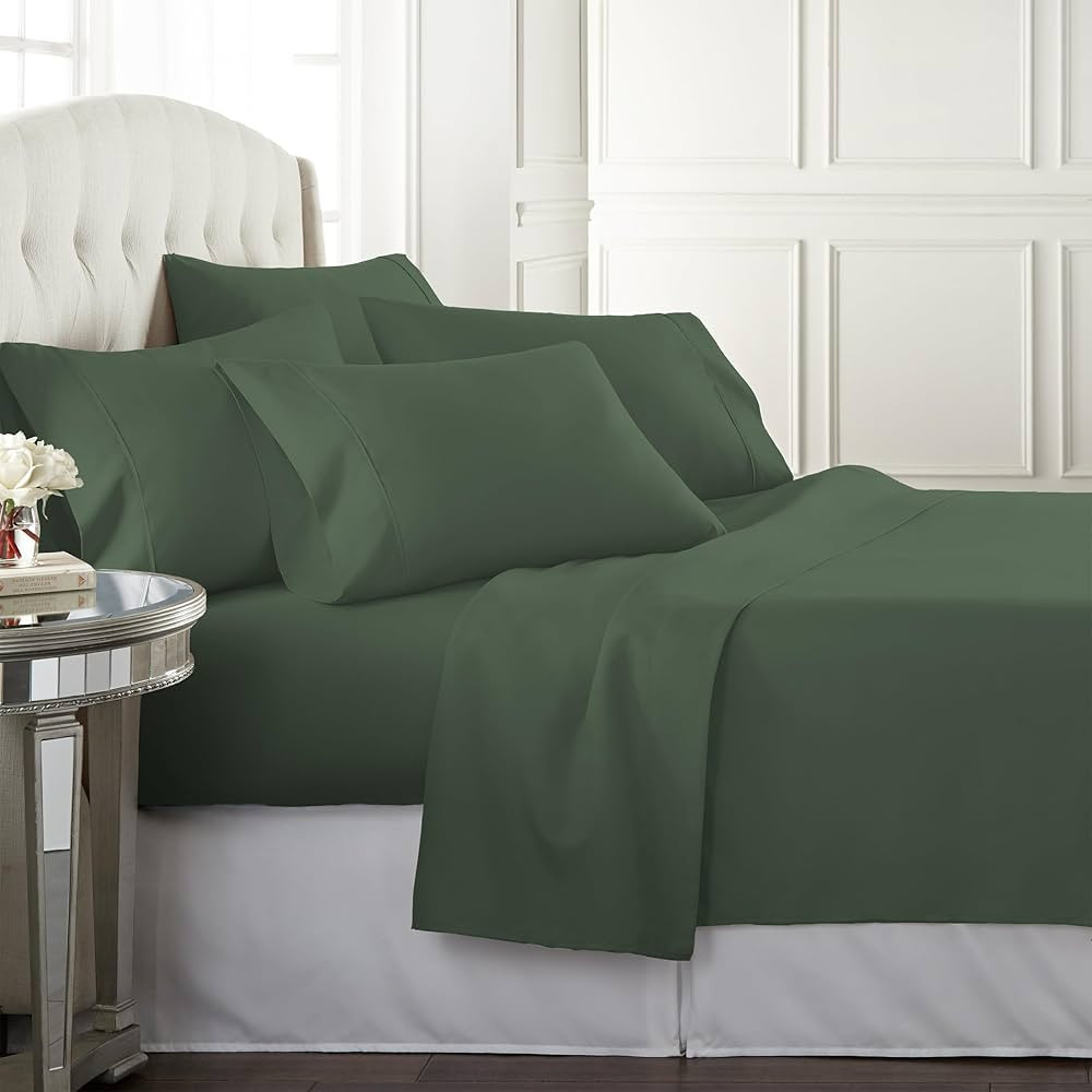 Danjor Linens King Size Sheets Set - 6 Piece Set Including 4 Pillowcases - Deep Pockets - Breatha... | Amazon (US)