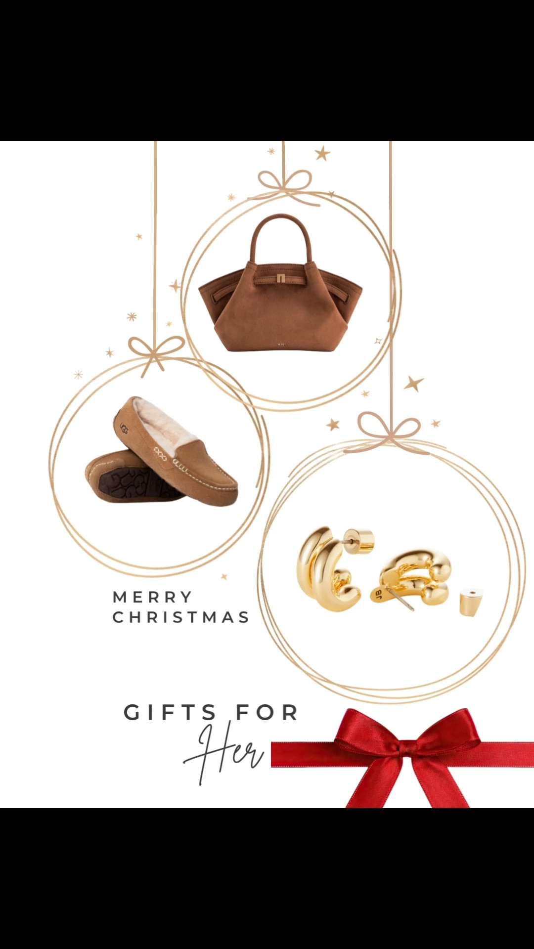 Christmas gifts for her
Gold earrings 
Handbag 
UGG slippers 
Jenny Bird 


#LTKGiftGuide #LTKOver40 #LTKHoliday