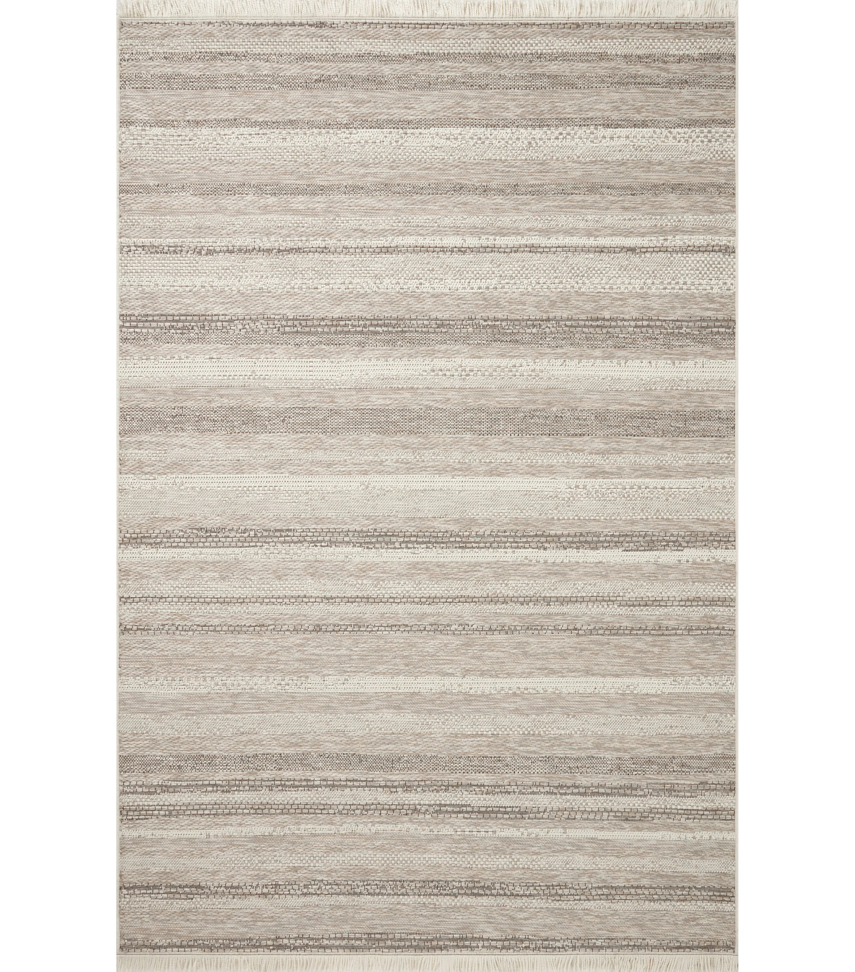 Amber Lewis x Loloi Malibu Ivory / Dove Indoor / Outdoor Area Rug | Wayfair North America