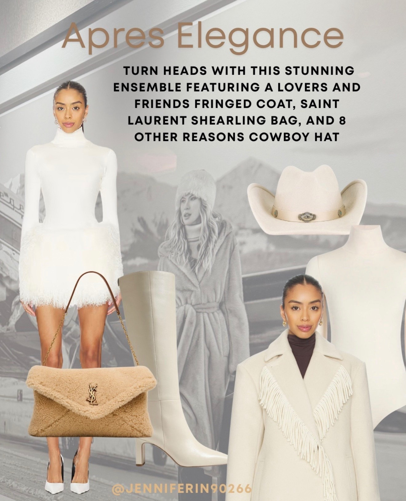 Après-ski but make it angelic white ❄️🤍 From fur trims to fringe details—winter glam at its brightest @Revolve . #LTKski #WinterStyle