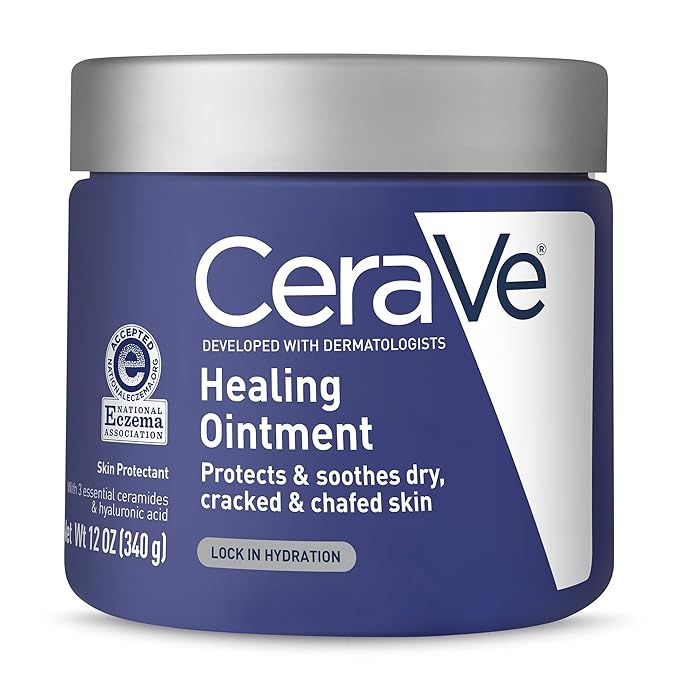 CeraVe Healing Ointment | Moisturizing Petrolatum Skin Protectant for Dry Skin with Hyaluronic Ac... | Amazon (US)